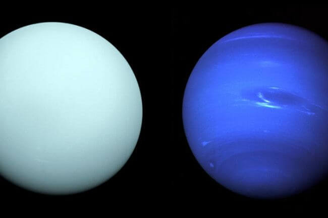 Urano e Netuno juntos