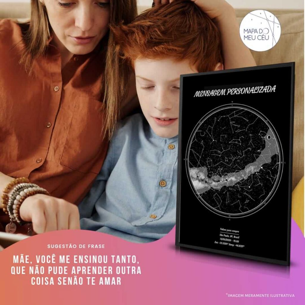 Imagem de uma mãe com o filho num banner do Mapa das Estrelas no artigo Mensagem para mãe – 32 opções para emocionar!