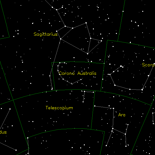 constelações do hemisfério sul - coroa austral