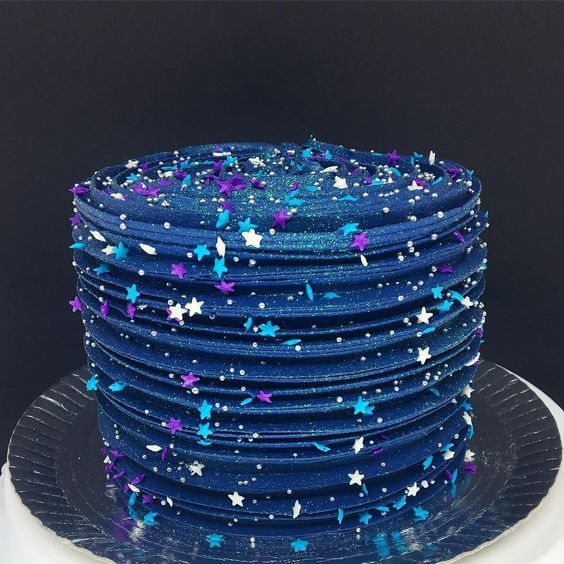 bolo para festa planetária
