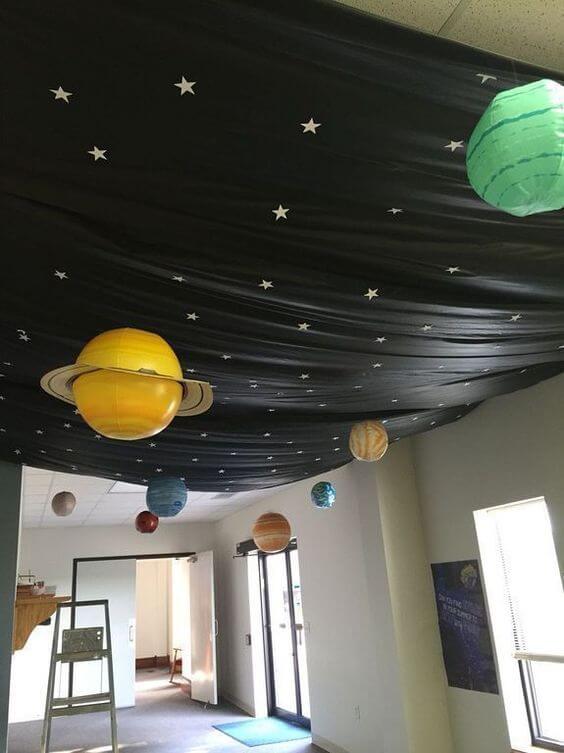 festa planetária em casa DIY