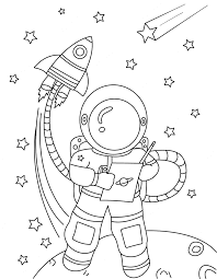 desenho astronauta para colorir