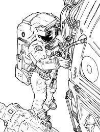 desenho de astronauta para colorir