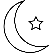 desenho simples de lua e estrela